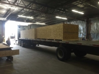 The loaded truck.